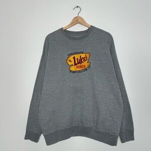 Gilmore Girls Luke’s Coffee Stars Hollow Crewneck in grey Warners Bros size XL